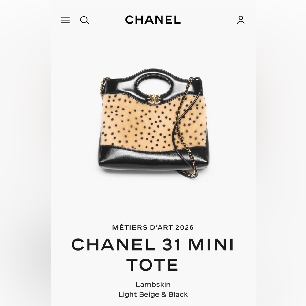 Chanel 31 in Pony Hair Dalmatian Leopard print